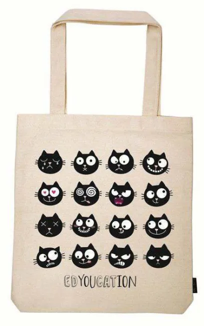 Bolsa de Tela de la Compra Ed el Gato Edyoucation