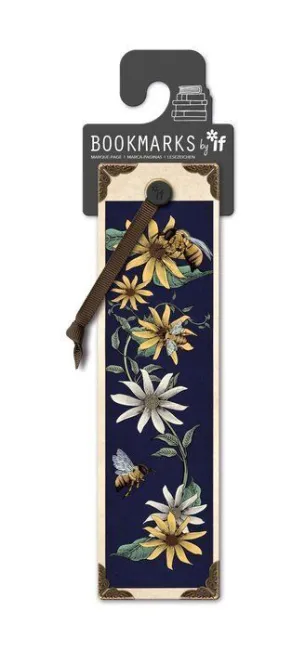 Marcapaginas Vintage Bees & Flowers