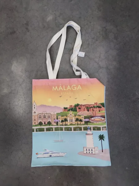 Bolsa Tela Otermín Málaga Turquesa
