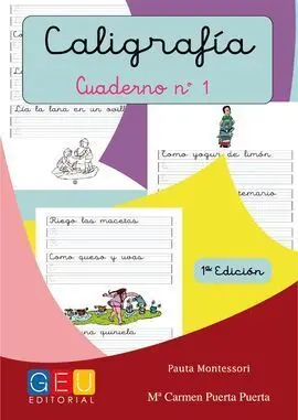 Caligrafia 1 Pauta Montessori