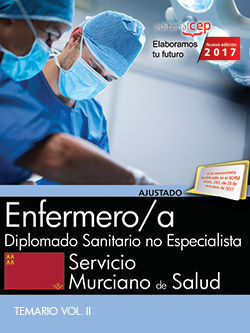 ENFERMERO/A. SERVICIO MURCIANO DE SALUD. DIPLOMADO SANITARIO NO ESPECIALISTA. TE