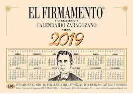 Calendario Zaragozano Mesa 2024
