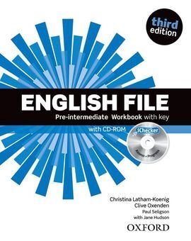 ENGLISH FILE PRE-INTERMEDIATE WORKBOOK WITH KEY 3 ED