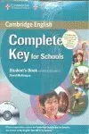 Complete Key For Schools Student Book Pack Without Answers