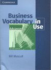 CAMBRIDGE BUSINESS VOCABULARY IN USE. ADVANCED