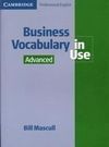 BUSINESS VOCABULARY IN USE. ADVANCED