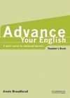 ADVANCE YOUR ENGLISH TEACHER S BOOK