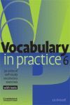 VOCABULARY IN PRACTICE 6 UPPER-INTERMEDIATE