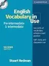 English Vocabulary In Use. Pre-Intermediate & Intermediate With Answers And Cd-Rom
