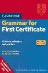 GRAMMAR FOR FIRST CERTIFICATE