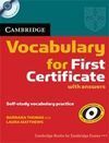 VOCABULARY FOR FIRST CERTIFICATE +ANSWERS+CD
