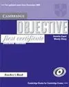 Objective First Certificate Teacher S Book 2Nd Edition