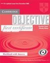 OBJECTIVE FIRST CERTIFICATE. WORKBOOK WITH ANSWERS