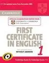 Cambridge First Certificate In English 1 For Updated Exam Student S Book Without Answers