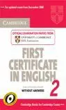 Cambridge First Certificate In English 2. For Updated Exam. Without Answers