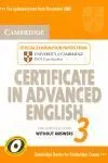 Cambridge Certificate In Advanced English 3. For Updated Exam Without Answers