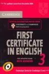 Cambridge First Certificate In English 3. For Updated Exam With Answers