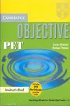 CAMBRIDGE OBJECTIVE PET. STUDENT S BOOK