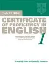 Cambridge Certificate Of Proficiency In English 1