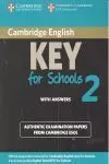 Cambridge Key For Schools 2 (Ket) Student's Book With Key