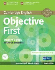 OBJECTIVE FIRST STUDENT'S BOOK WITHOUT ANSWERS WITH CD-ROM 4TH EDITION