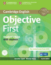 OBJECTIVE FIRST STUDENT'S PACK (STUDENT'S BOOK WITHOUT ANSWERS WITH CD-ROM, WORK