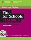 FIRST FOR SCHOOL TRAINER BOOK WITH ANSWERS + AUDIO CD 3