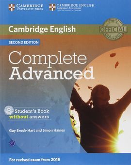 COMPLETE ADVANCED (2ND ED.) STUDENT'S BOOK WITHOUT ANSWERS WITH CD-ROM