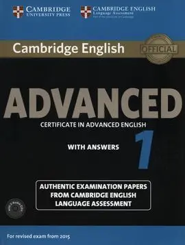 Cambridge English Advanced 1 For Revised Exam From 2015 Student's Book Pack (Stu