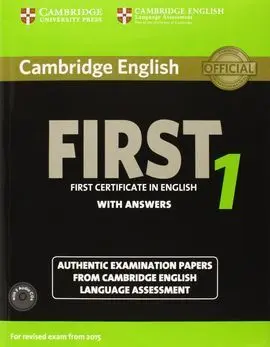 Cambridge English First 1 For Revised Exam From 2015 Student's Book Pack (Studen