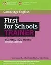 First For Schools Trainer Book Without Answers