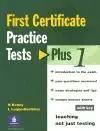 First Certificate Practice Tests Plus 1 With Key + Cd