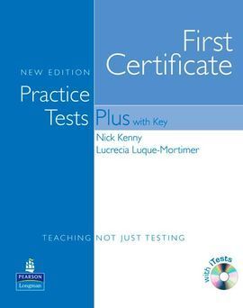 FIRST CERTIFICATE PRACTICE TESTS PLUS WITH KEY + CD-ROM + CD