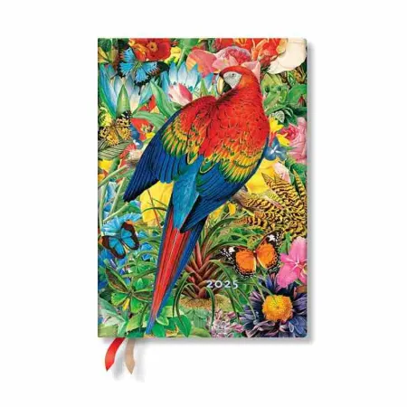 Agenda 2024 12 Meses ; Jardín Tropical - Serie Collages de Naturaleza ; Midi