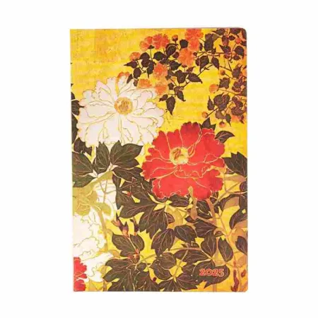 Agenda 2025 12 Meses ; Natsu - Serie Rinpa Floral ; Mini Flexi
