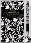 Black&White Swirls Pocket Planner [With Pens/Pencils]
