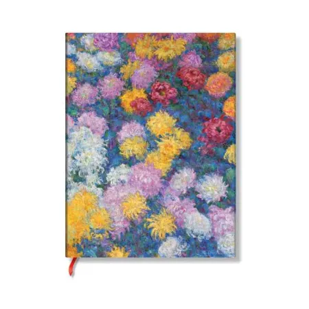 Paperblanks MonetS Chrysanthemums MonetS Chrysanthemums Hardcover Journals Ultra Lined Elastic Band 144 Pg 120 Gsm