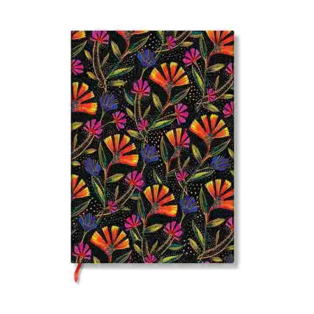Paperblanks Wild Flowers Playful Creations Softcover Flexis Midi Unlined Elastic Band 176 Pg 100 Gsm