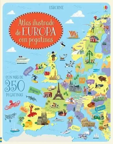 Atlas de Europa con Pegatinas
