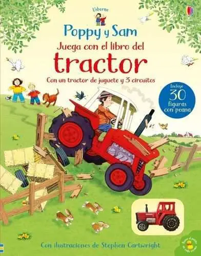 Poppy y Sam Juega con Libro del Tractor