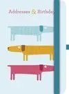 Green Address & Birthday Book Larsen Dogs
