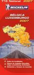 MAPA BÉLGICA LUXEMBURGO 2007. ESCALA 1:350.000: 1CM: 3.5 KM.