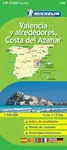 Mapa Michelin Valencia y Alrededores, Costa del Azahar