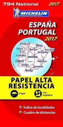 Mapa National España Portugal 794 Alta Resistencia 2017
