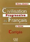 CIVILISATION PROGRESSIVE DU FRANÇAIS DEBUTANT CORRIGES