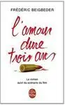 L'amour Dure Trois Ans Film Tie-In