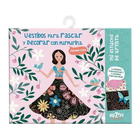 Vestidos para Rascar y Decorar con Purpurina. Primavera