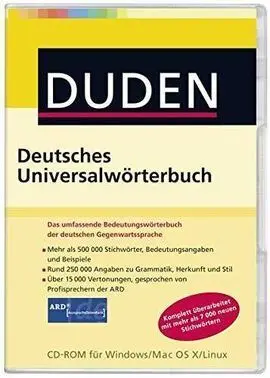 Duden - Deutsches Universalwörterbuch Cd-Rom