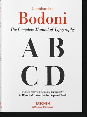 BODONI. MANUAL OF TYPOGRAPHY (ING)