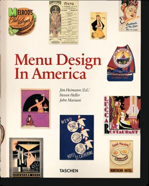 MENU DESIGN IN AMERICA, 18501985